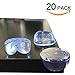 YOOFOSS 20 PCS Clear Table Corner Guards Edge Protector with Smile Shape for Home Baby Safety