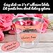 SANCARDY 100 clear plastic cups rose gold rim kit with 100 labels ~ Fancy wedding party/baby shower cups ~ 9 ounce ~ Disposable & recyclable ~ Heavy duty ~ Old fashioned bar tumblers w/rose gold trim