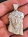 Harlembling Solid 925 Sterling Silver Iced Out Jesus Piece Pendant - Men's - Great for Any Chain! ICY Baguette CZ