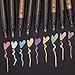 Metallic Markers Pens, Paint Marker Pens, Permanent Markers for Fabric, Rocks Painting Scrapbooking Wine Glass Art Projects Card Making Supplies, Set of 9 Colors(Medium Point)