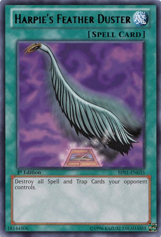 Yu-Gi-Oh! - Harpie's Feather Duster (BP01-EN035) - Battle Pack: Epic Dawn - 1st Edition - Rare