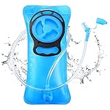 SKL Hydration Bladder 2 Liter Water Bladder Leak-Proof Hydration Pack Replacement with Upgraded Auto Shut-Off System for Hiking Running Cycling Biking Climbing Adults