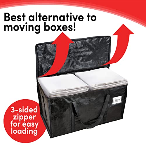 BAGTHAT! 6 & 10 QTY Black Moving Bags Extra Large Heavy Duty Storage