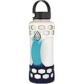 REUZBL Silicone Boot Sleeve Protector with Handle – Compatible with Hydro Flask 40oz, 32oz, 24oz, 21oz – Protective Bottle Bumper for Stainless Steel Water Bottles