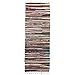 Royal Fiesta Chindi 2 x 6 Long Area Runner Rag Rug Colorful Striped Braided Recycled Fabric For Hallways
