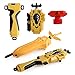 3T6B XD168-21B Bey Battling Top Burst Launcher Grip Set Storage Box Top Burst Gyros 4D with Launcher Burst Toys（Gold Editio）
