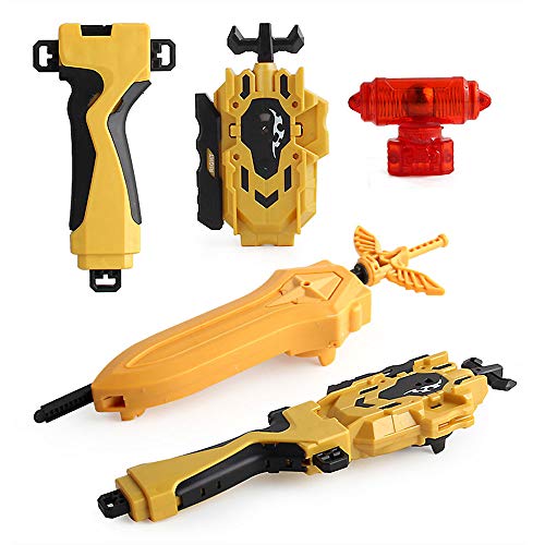 XD168-21B Bey Battling Top Burst Launcher Grip Set Storage3T6B Box Top Burst Gyros 4D with Launcher Burst Toys(Gold Editio)