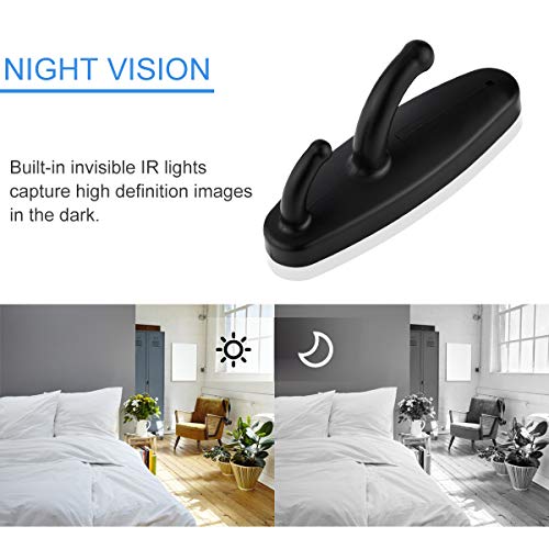 Clothes Hook Hidden Camera, NANIBO HD 1080P Spy Camera Clothes Hook