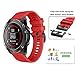 ANCOOL for Fenix 5/Fenix 6/Fenix 7 Band 22mm Silicone Watch Band for Fenix 8 Fenix E 47mm/Fenix 5 Plus/Fenix 6 Pro/Fenix 7 Pro/Forerunner 935(Red)