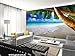 GREAT ART Photo Wallpaper – Palm Beach ‒ Picture Decoration Caribbean Dream Beach Bay Paradise Nature Tropical Island Trees Isle Blue Sky Image Decor Wall Mural (82.7x55.1in - 210x140cm)