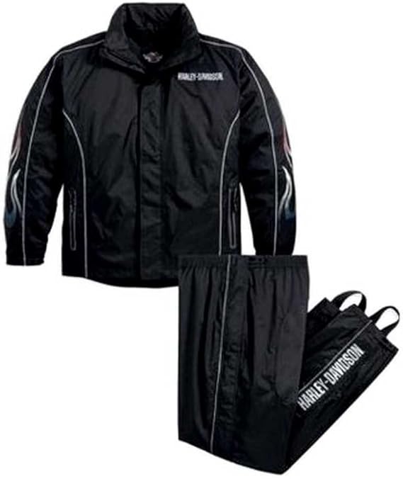 Harley-Davidson Men's Americana Rain Suit, Rainwear Black. 98364-11VM: Harley-Davidson: Amazon 