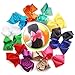 CÉLLOT Hair Bows for Girls, 8inch Oversize Large Boutique Grosgrain Ribbon Hair Bows Alligator Hair Clips, 12 Pack