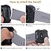 Wepro Bands Compatible with Fitbit Versa/Versa 2/Versa Lite SE SmartWatch for Women Men, Sports Replacement Wristband Strap for Fitbit Versa Watch, Small, Black, Navy Blue, White