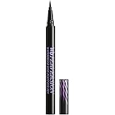 Urban Decay Perversion Waterproof Black Liquid Eyeliner - Smudge-Proof, Sweat-Proof, Transfer-Resistant, Fine-Point Eye Pen, Flexible Brush Tip, Semi-Matte Black, Precise Application, Vegan