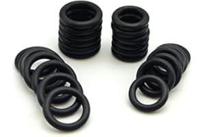AUTOMCO Viton/FKM O-Rings Compatible with 800-013 Fuel Line, 12pcs Each 5/16 inch and 3/8 inch (Set of 24)