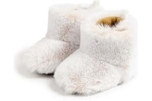 Sawimlgy Infant Baby Boys Girls Plush Winter Snow Boots Cowboy Tassels Bowknot Ankle Side Zipper Soft Sole Boots Toddler Newborn Warm First Walker Crib Outdoor Shoes