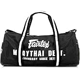 Fairtex BAG9 Retro Style Barrel Bag Thai Boxing Heavy Gym Bag Myay Thai MMA (Black)