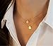 Retro Sequin Multilayer Short Necklace (Golden)
