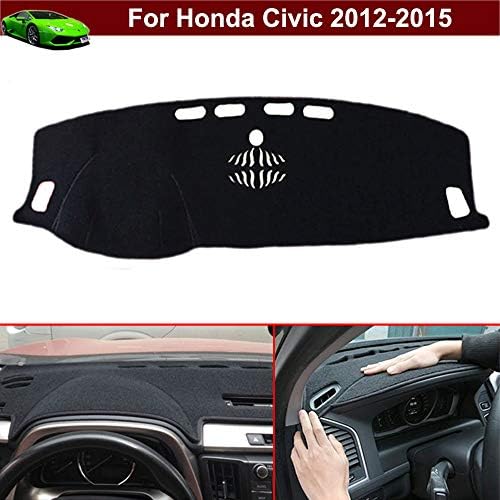 Yilaite New 1pcs Non-slip Dashboard Mat Dash Mat Dashboard/Dash Carpet Dash Covers Dashboard Cover Sun Visor Cover Dashboard Pad Dash Pad Custom Fit for Civic 2012 2013 2014 2015