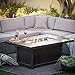 Napoleon St.Tropez Outdoor Recantangular Patio Fireplace Fire Pit, Rustic Bronze