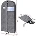 Garment Bag for Closet Storage and Travel,Hold More Clothes Garment Cover,Easily Carrying Full Zipper with Clear Window and ID Card Holder for Suits, Gowns, Dresses,Dance Costumes-2pack-Bonus Shoe Bag