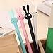 4 Pcs Cute Jelly Rabbit Ear Gel Pens 0.38mm(Commutative Pen Core) Creative Gifts Office School Supplies (Cute)