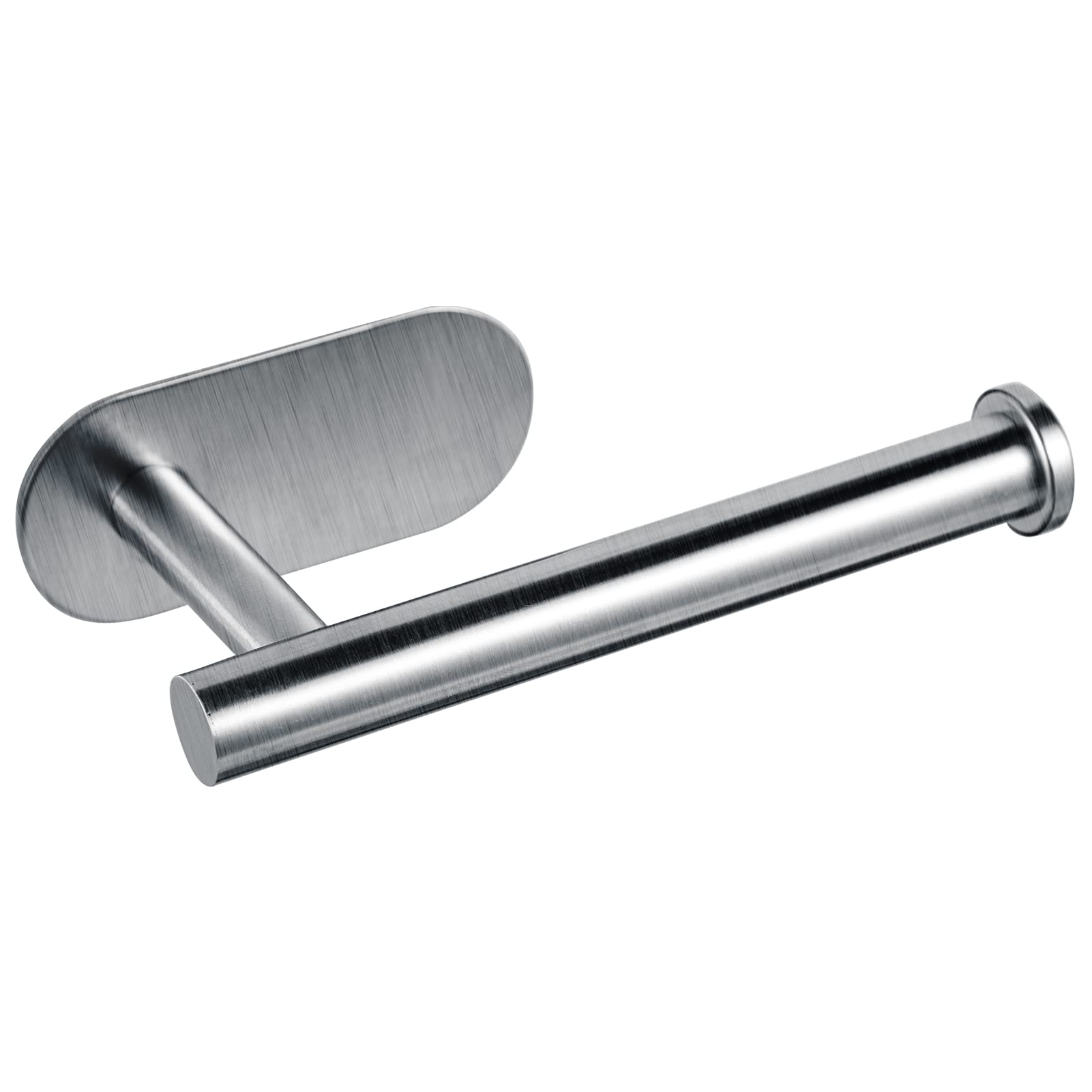 YUET Adhesive Toilet Roll Holder Paper Holders Self Adhesive Tissue Stand Hanger No Drill For Bathroom Kitchen Storage SUS-304 Stainless Steel Brushed Silver