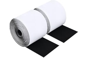 4 In x 18 Ft Hook and Loop Tape Strips with Adhesive Heavy Duty Keep Couch Cushions from Sliding, Outdoor Double Sided Hook L