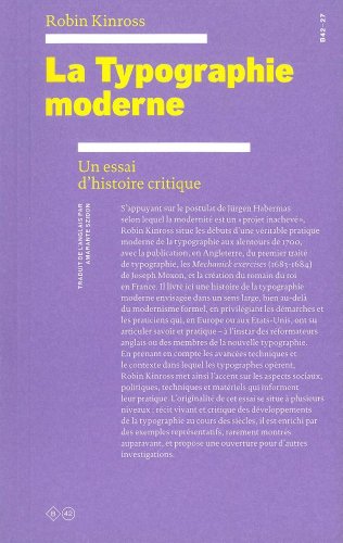La  typographie moderne