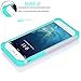 Tekcoo for iPhone 6S Plus Case, Tekcoo iPhone 6 Plus Case, [Tmajor] Bumper Sturdy Shock Absorbing Hybrid Impact Defender Hard Cover Shell Plastic Outer + Rubber Silicone Inner [Gray/Turquoise]