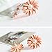 Lovely Cute Pink Daisy Flower with Pearl Stud Earrings