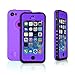 3C-Aone Waterproof Phone Case Cover for Apple iPhone 5C Shock-Absorbing Pumber Dirtproof (Purple)