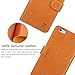 iPhone 6s Plus Case, iPhone 6 Plus Wallet case, SHIELDON Flip Folio [Kickstand Feature] Genuine Leather Wallet Case with ID & Credit Card Holder for iPhone 6 Plus/iPhone 6S Plus 5.5