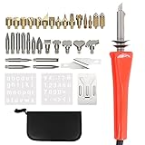 Wood Burning Kit , 38PCS Woodburning Tips for Wood Burning/Carving/Embossing/Soldering + Wood Burning Pen + Soldering Tips + Stencil + Stand + Carrying Case
