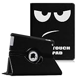 Fintie Apple iPad 2/3/4 Case - 360 Degree Rotating Stand Smart Case Cover for iPad with Retina Display (iPad 4th Generation), iPad 3 & iPad 2 (Automatic Wake/Sleep Feature) - Dont Touch