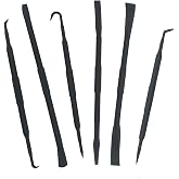 6-Piece Non-Marring Pick and Pry Bar Set for O-Rings, Seals, Gaskets, and Trim on Automotive and Electronics Equipment