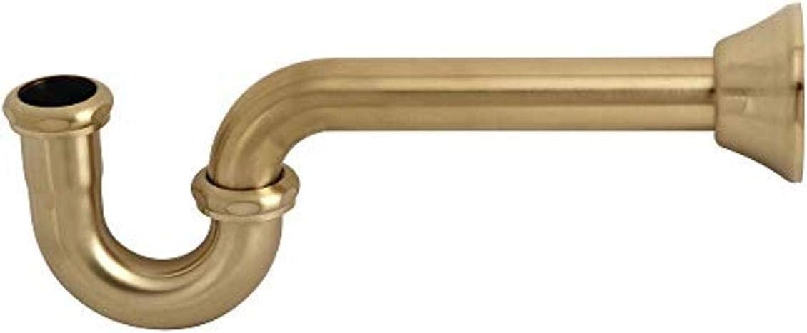 Kingston Brass CC2187 Vintage 1-1/4-Inch Decor P-Trap, Brushed Brass