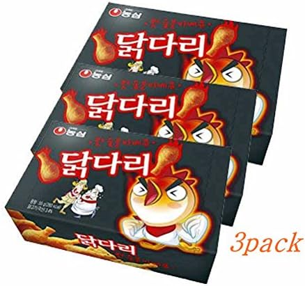 NONGSHIM Chicken leg snack 66g 3 pack Hot barbecue flavor korean snack Gift promotion Party snack food