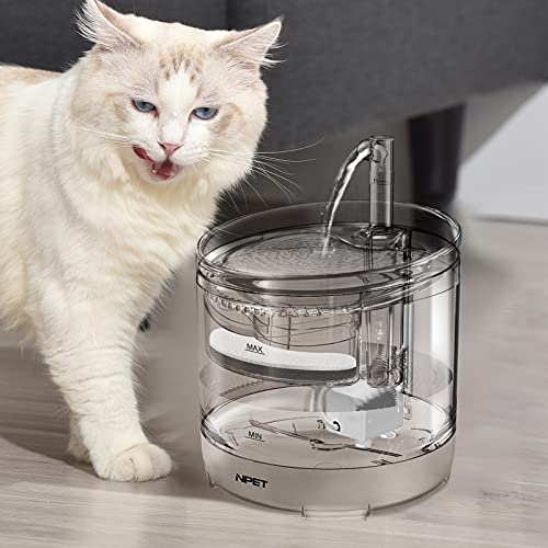 NPET Cat Drinking Fountain WF050, Brushless Ultra Quiet Pump, 1.5L Pet