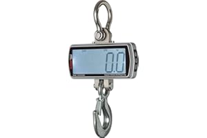 VisionTechShop Digital Crane Scale, VTS-CD 1000lb, 500kg Heavy Duty Compact Hanging Scale Touch Key LCD Display for Home Farm Factory