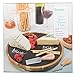Cheese Board- Deluxe Lazy Susan Rotating Cheese Plate Party Platter Set - Serving Tray w 2 Cheese Knives & Chalk- Great