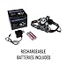 Third Eye Lights LED Headlamp Flashlight, Waterproof Rechargeable Head Torch, 4 Modes Adjustable Angle Comfortable Headlight for Running Camping Outdoors