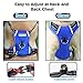 Big Dog Harness No Pull Adjustable Pet Reflective Oxford Soft Vest for Large Dogs Easy Control Harness (L, Blue)