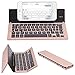 NOVT Universal Aluminum Folding Bluetooth Keyboard Compatible with iPhone xs max/x/8/7 Plus/7/6s Plus/6/iPad 2018 9.7/Air 2/Air/Pro 9.7/iPad mini 4/mini, Samsung Android Tablet Smart phone (Rose Gold)