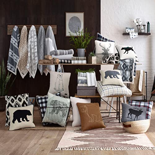 Eddie Bauer Home Throw Pillow with Zipper Closure, Perfect Home Decor