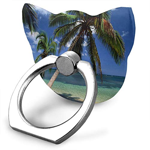 Phone Stand Coconut Palm Tree Cat Type Ring Cell Phone Stand Adjustable 360Â° Rotation Phone Stand for IPad Phone X/6/6s/7/8/8 Plus/7, Galaxy S9/S9 Plus/S8/S7 Android Smartphone
