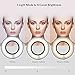 Selfie Ring Light with Cell Phone Holder for Live Stream and Makeup, Soobuy Phone Clip Holder with 3 Light Mode & 10 Level Brightness, LED Desk Lamp for Video Recording, Video Calls, Bedroom, Kitchen