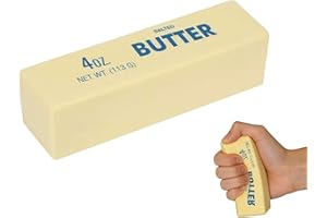 Slow Rebound Cute Butter Squeeze Stress Balls, Sensory Squeeze Ball Realistic Butter Stick Soft Squeeze Toys, Funny Stress Re