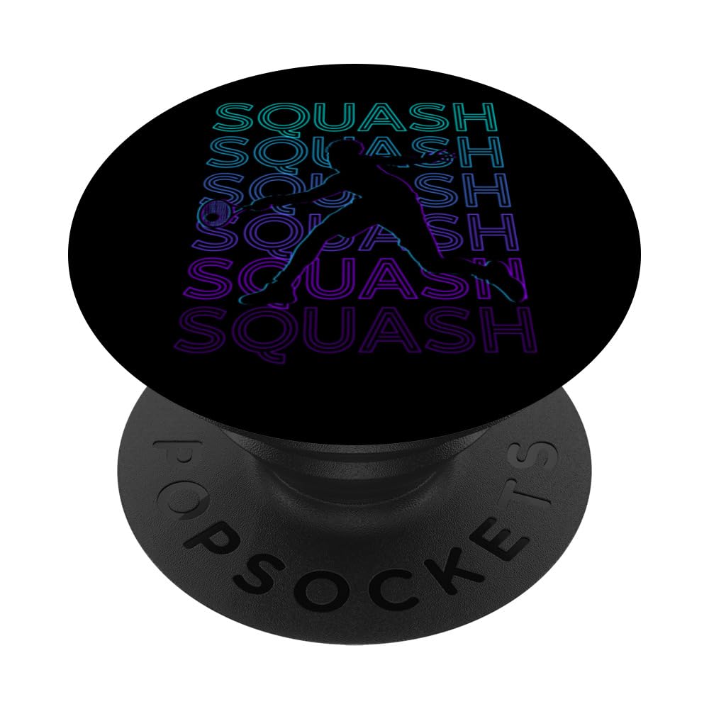Squash Player Retro PopSockets Swappable PopGrip