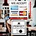 Credit Card Vinyl Sticker Decal - 2 Pack - We Accept - Visa, MasterCard, Amex and Discover - 3.5